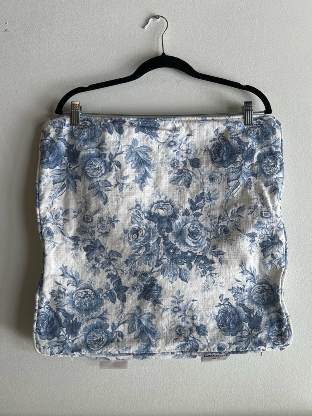 Laura Ashley Blue and White Floral Pillow Sham
